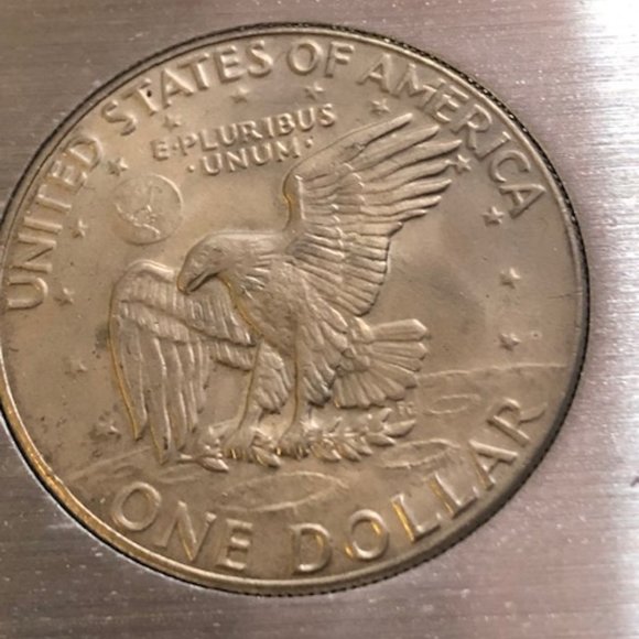 1974 D Ike Eisenhower one silver dollar coin - Picture 3 of 4